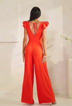 Airflow Double Ruffle Sleeve Jumpsuit