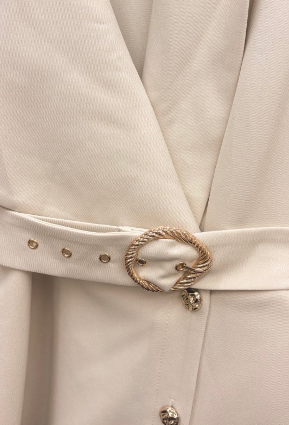 LONG SLEEVE BELTED MIDI DRESS