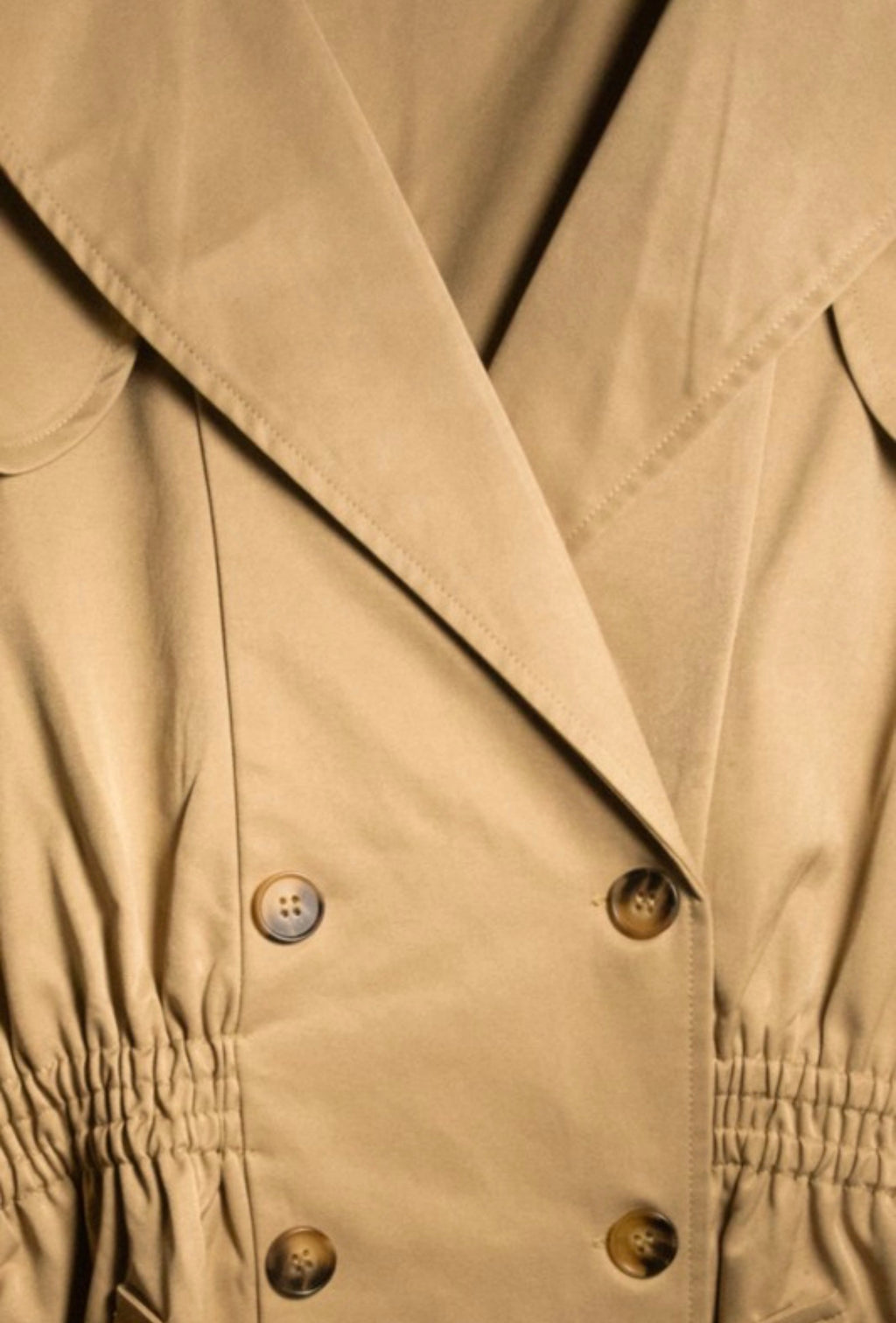 CAPE LONG SLEEVES TRENCH MIDI DRESS