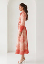 LONG SLEEVE BELTED DRESS