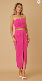 Casual Two Piece Pink Set