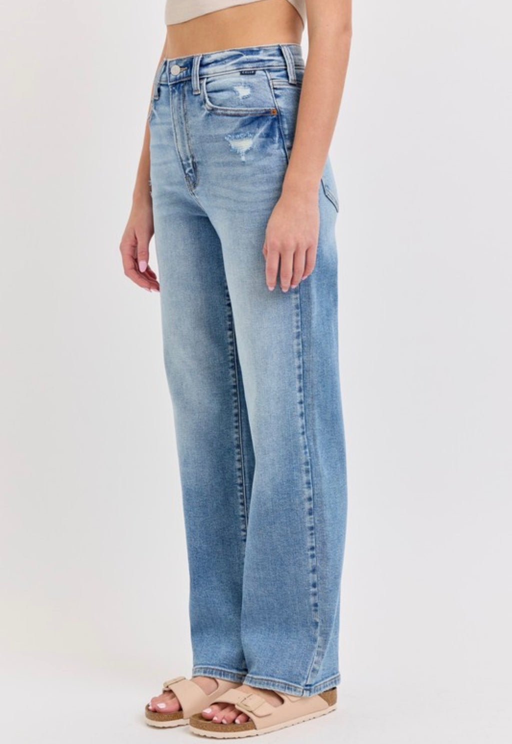 SUPER HIGH RISE DAD JEANS