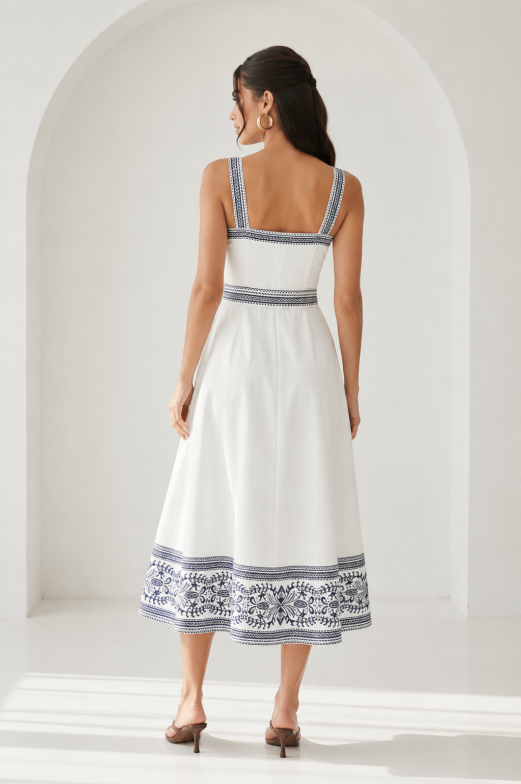 Coastal Elegance Midi Dress