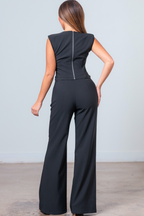 Rhinestone Top And Pants Set