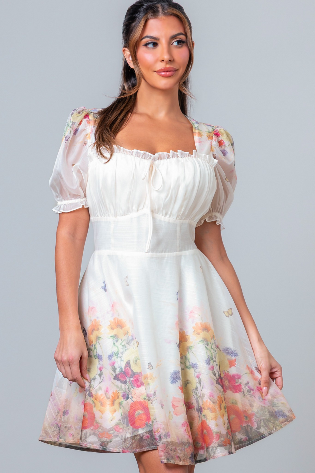 Floral Short Dress
