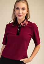Glam Sequin Collar Top