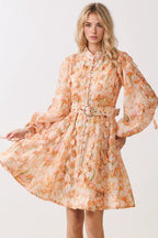 Floral Belted Dress