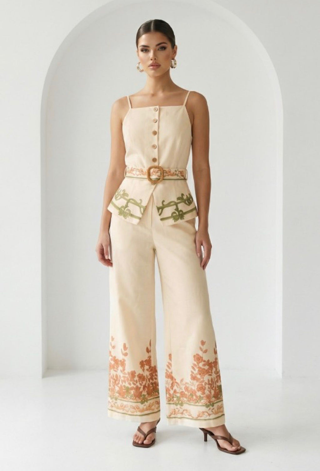 Tropical Luxe Wide-Leg Set
