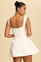 Square Neck Flare Mini Dress