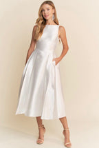 A-Line Midi Dress With Pockets