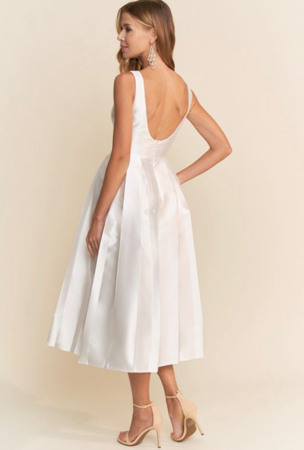 A-Line Midi Dress With Pockets
