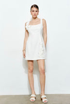 3D Flower Bodycon Mini Dress